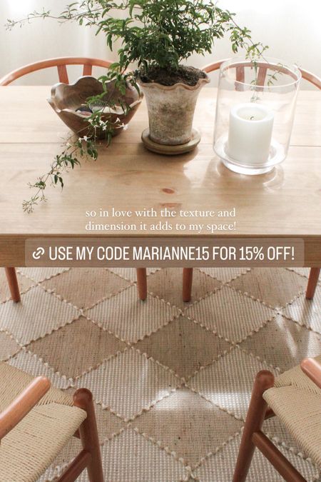 Diamond natural jute rug // MARIANNE15 for 15% off 

#LTKHome