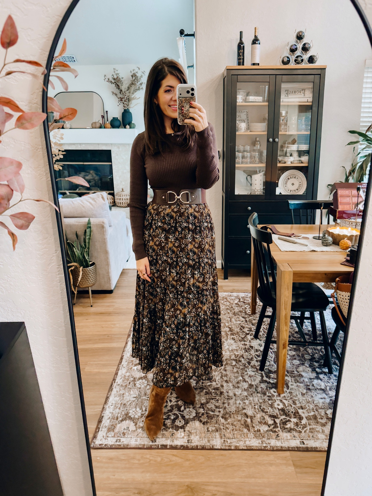 In a medium tee and large printed maxi A sneak peak of my Thanksgiving outfit! 


fall outfits, family photos outfits, fall family photos, jeans, boots, thanksgiving outfit, trending, midsize fall, fall outfit inspo, midsize style, casual outfit, fall colors, sweater weather, midsize fashion, fall fashion, fall chic, easy outfit, mom style, midsize mom, trending fall fashion, brown bodysuit, floral skirt, brown belt, brown bootss#LTKStyleTip

#LTKSeasonal #LTKMidsize