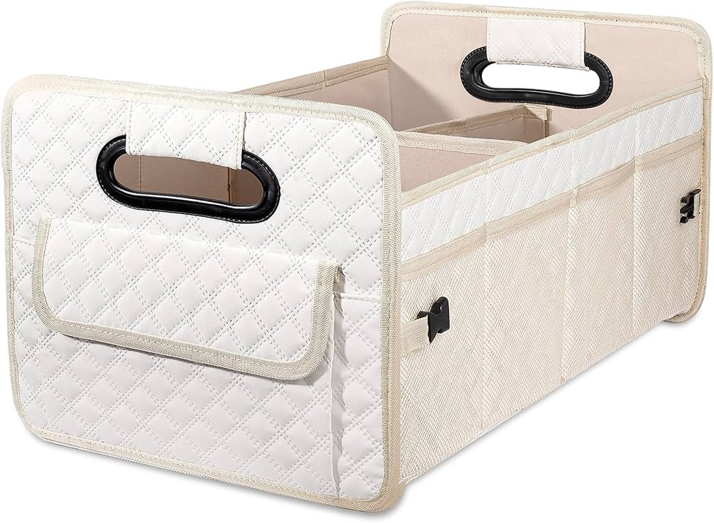 JiatuA Car Trunk Organizer for SUV, Car Storage Organizer Collapsible Multi Compartment Container... | Amazon (US)