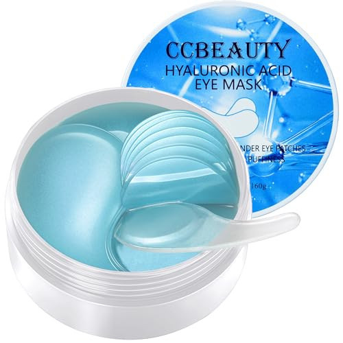 CCbeauty Under Eye Patches for Dark Circles and Puffiness - Hyaluronic Acid Under Eye Mask with Collagen for Wrinkles, Hydrating Eye Masks Skincare for Dry Eye & Eye Bags, 30 Pairs | Amazon (US)