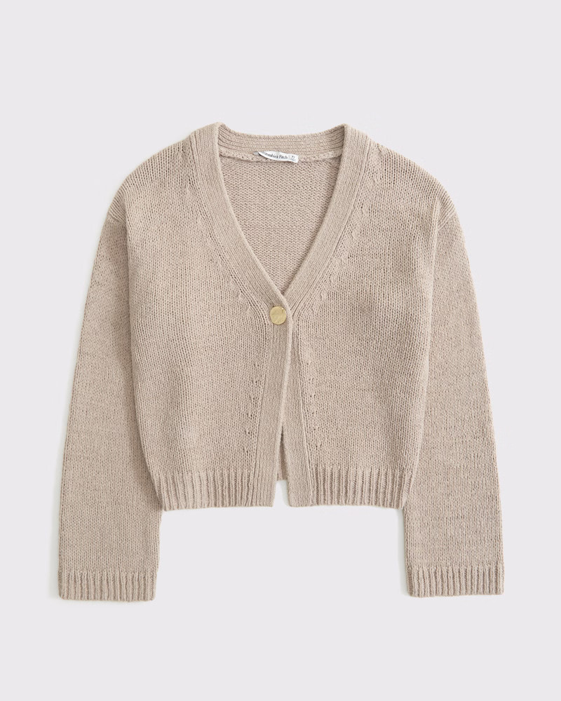 Women's Textural 1-Button Cardigan | Women's Tops | Abercrombie.com | Abercrombie & Fitch (US)