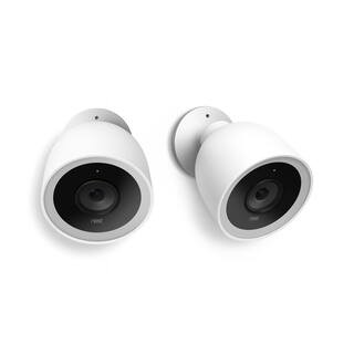 Google Nest Cam IQ Outdoor - Full HD Wired Smart Home Security Camera (2-Pack)-NC4200US - The Hom... | The Home Depot