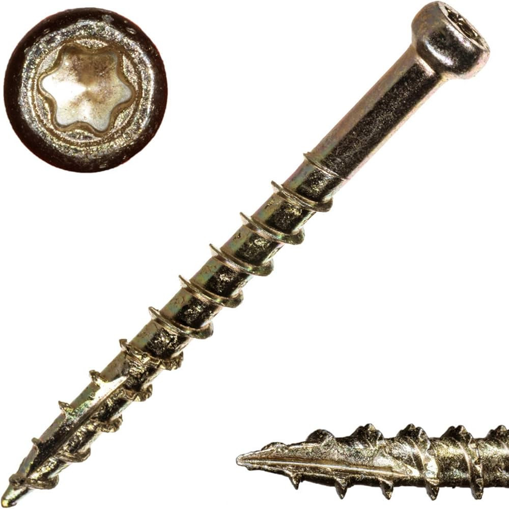 #8 x 1-5/8" Saberdrive Interior Trim Screws 1 LB, Approx. 208 Pieces, Durable Wood Screws, Serrat... | Amazon (US)