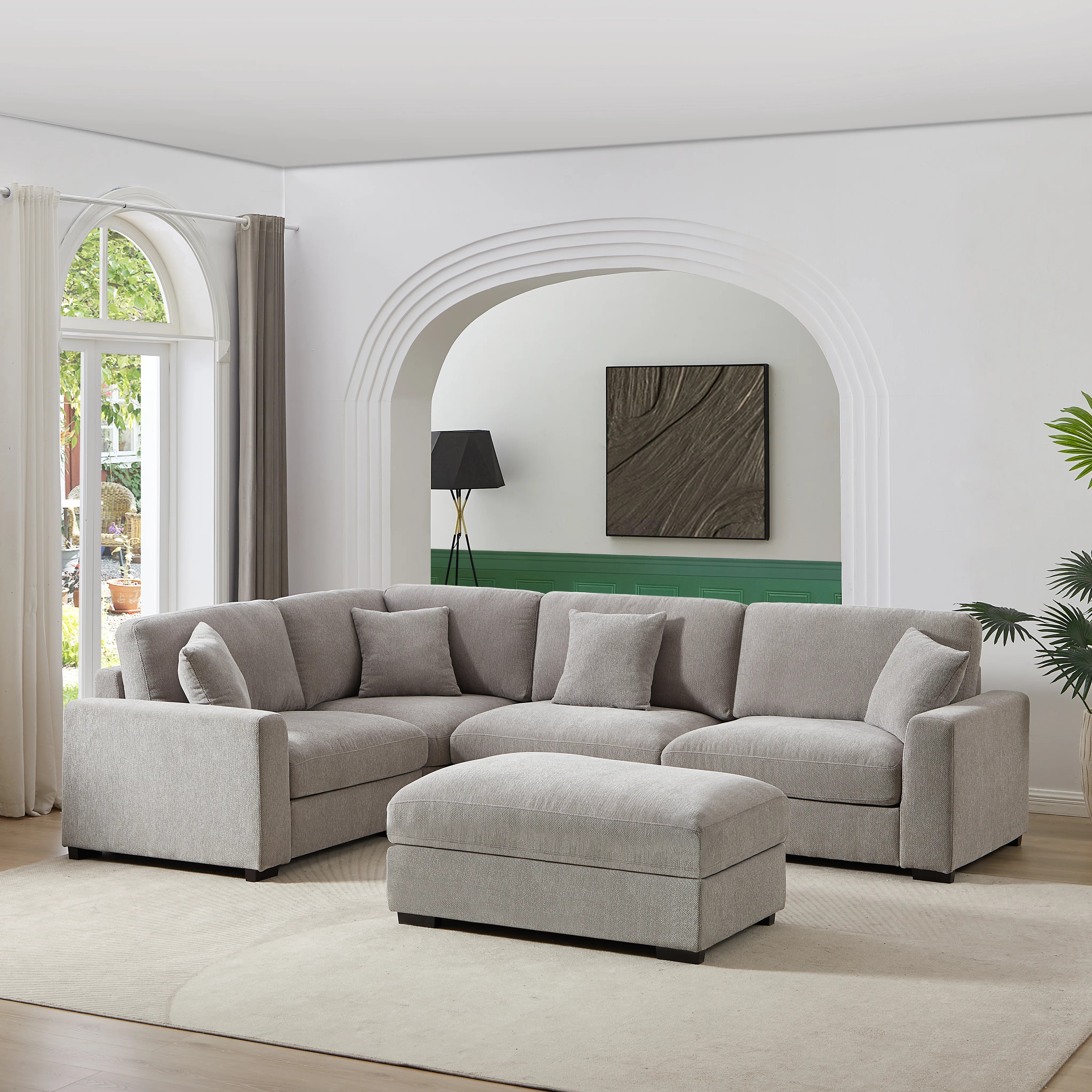Eugenija Upholstered Sectional Reversible | Wayfair North America