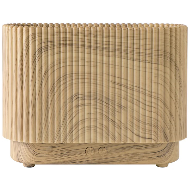 Better Homes & Gardens Ultrasonic Cool Mist Diffuser, Slim Ribbed Wood 150ml | Walmart (US)