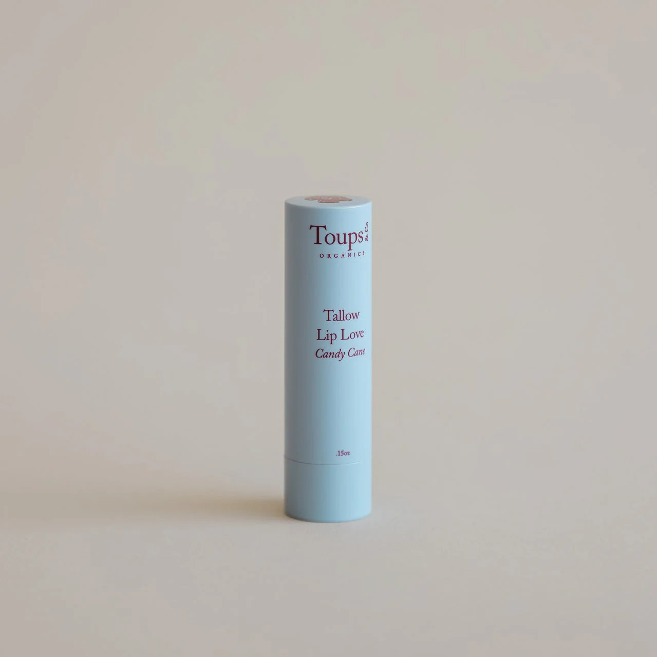 Candy Cane Tallow Lip Balm | Limited Edition Holiday Product | Toups and Co Organics