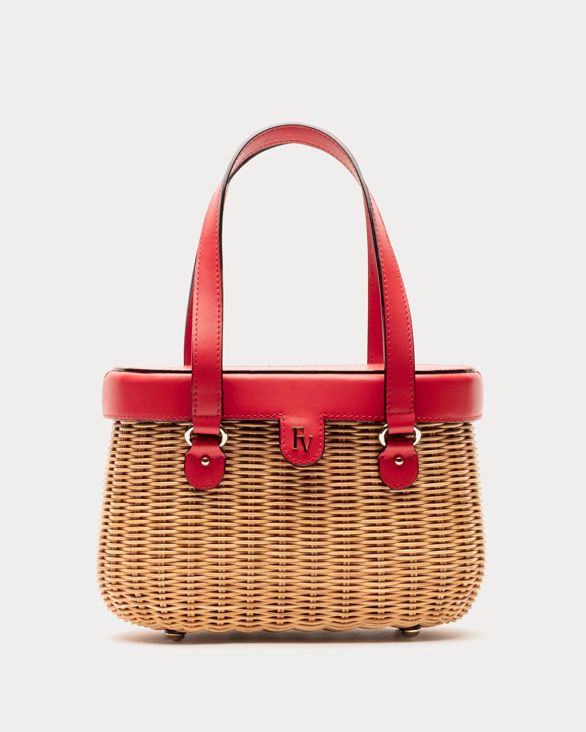 Willow Wicker Basket - Red | Frances Valentine