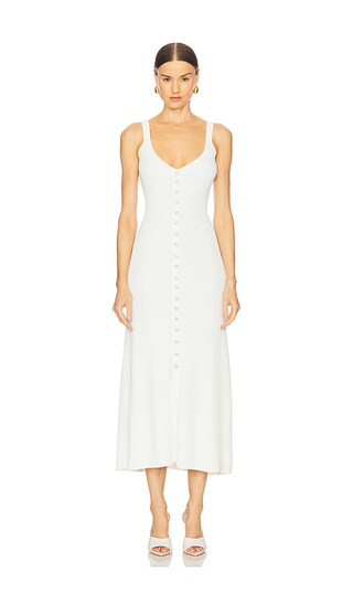Sharon Sweater Dress in White | Revolve Clothing (Global)