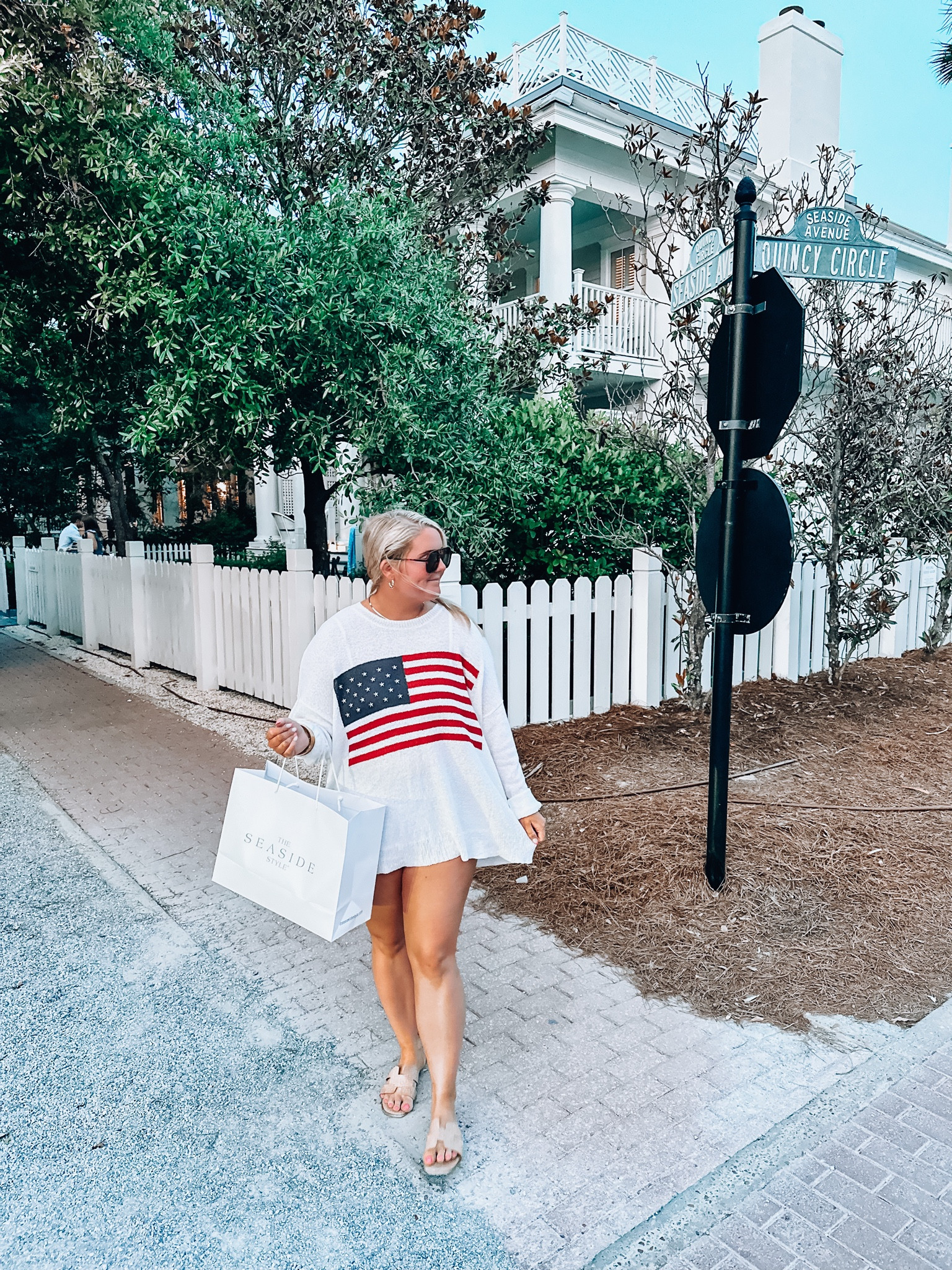 4th of july. Memorial Day. Patriotic. Red white and blue. American. American flag. Seaside. Beach outfit. Sweater 

#LTKFind #LTKSeasonal #LTKtravel