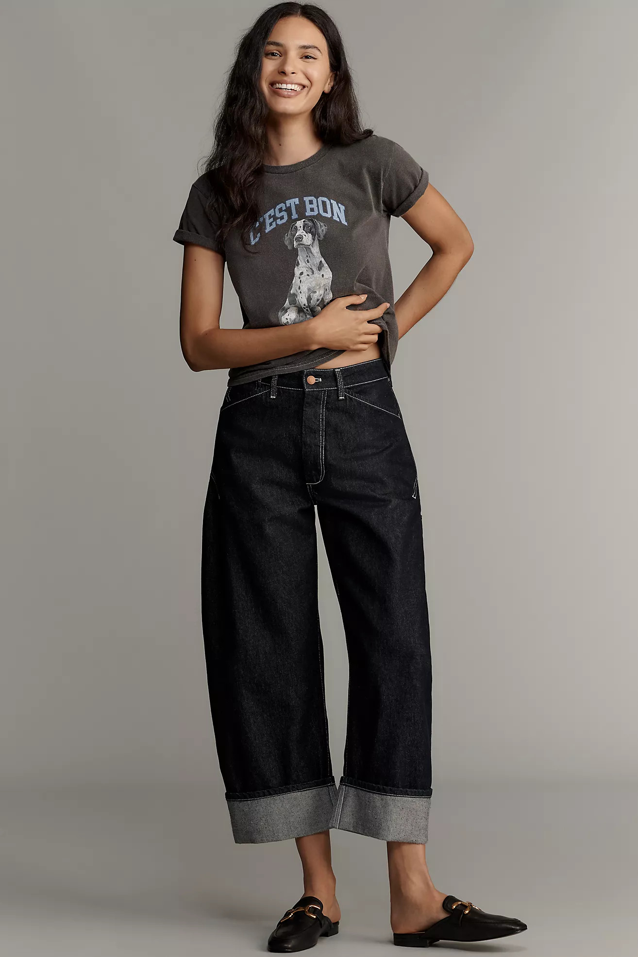 The Kayden Barrel Carpenter Jeans by Pilcro | Anthropologie (US)