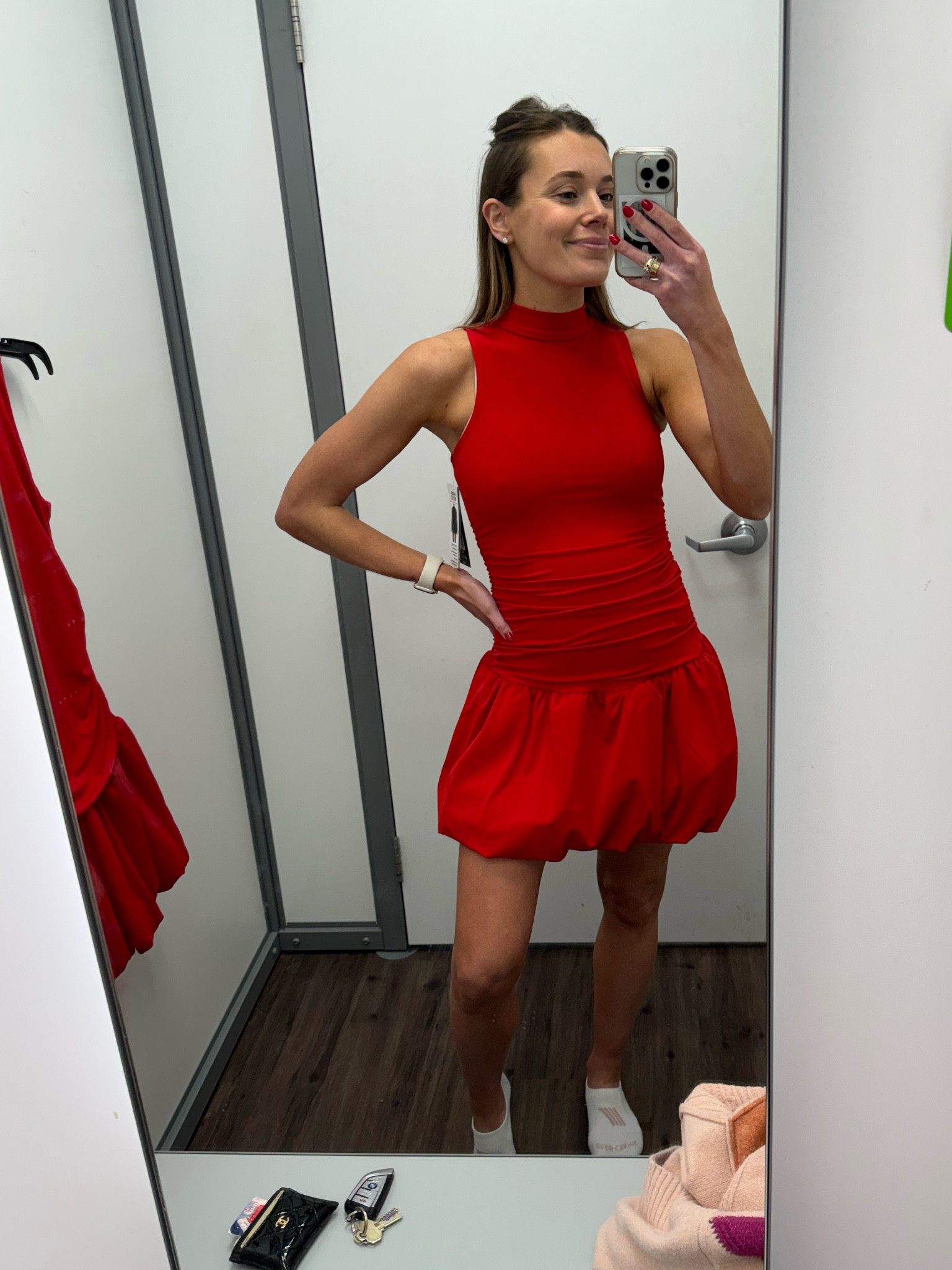 Red bubble dress from Walmart!

#LTKFindsUnder50