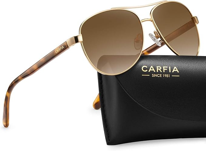Carfia Polarized Sunglasses for Women UV Protection Ultra-Lightweight Metal Frame Sport Outdoor S... | Amazon (US)