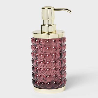 Textured Glass Soap Pump Mulberry - Threshold™ | Target