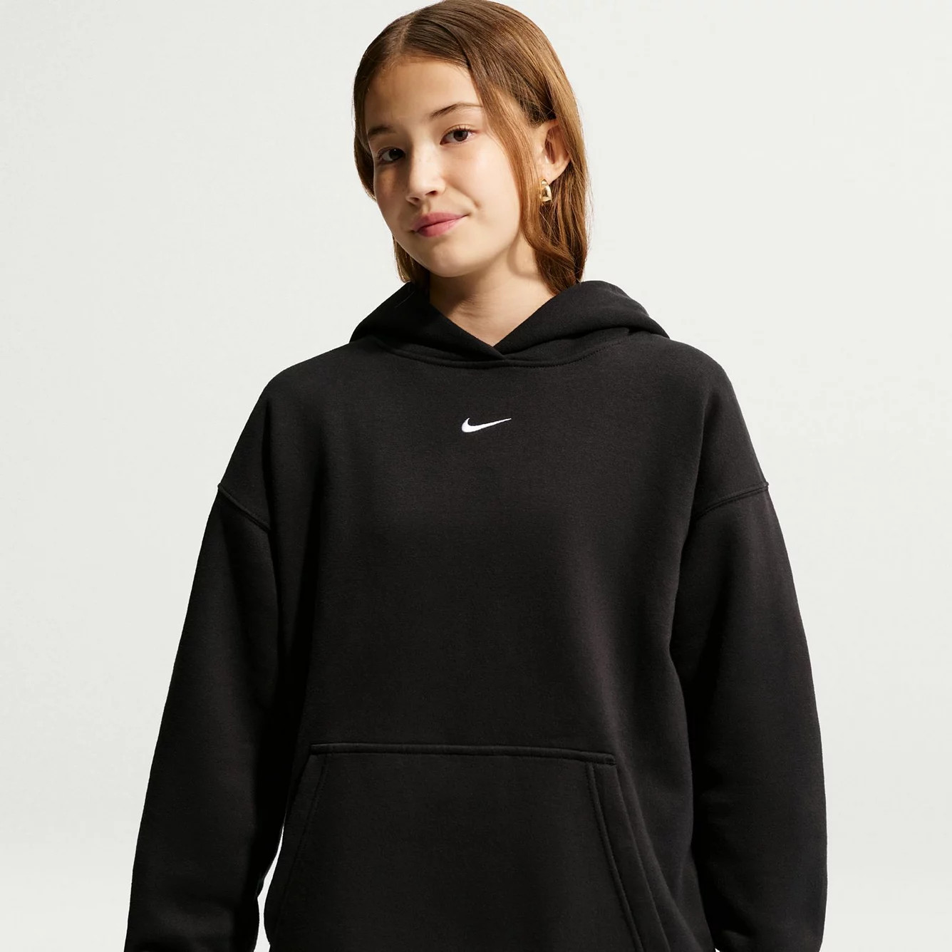 Girls 7-16 Nike Sportswear Studio Oversized Fleece Pullover Hoodie | Kohl's