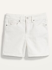 High-Waisted O.G. Straight White Jean Shorts for Women -- 5-inch inseam | Old Navy (US)