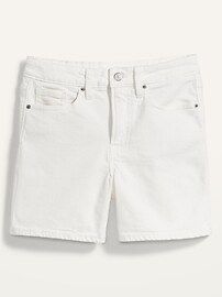 High-Waisted O.G. Straight White Jean Shorts for Women -- 5-inch inseam | Old Navy (US)