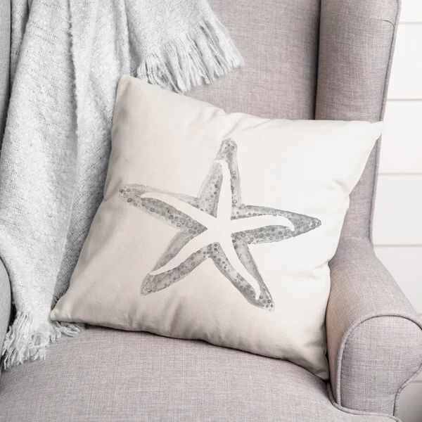 Kaelynn Simple Starfish Square Pillow Cover & Insert | Wayfair North America