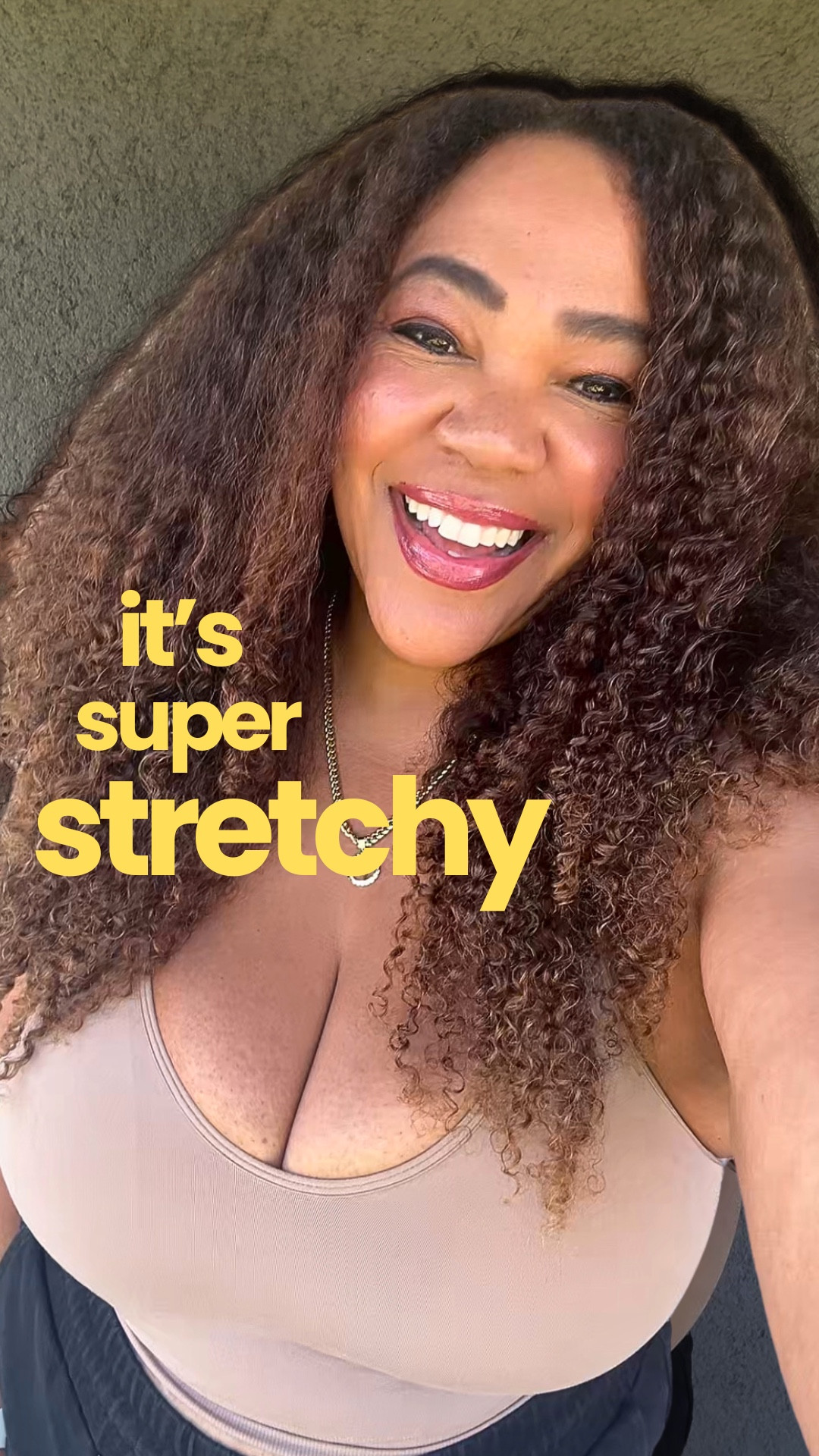 The search for comfy bras is never ending! Am I right? This one from @yitty is sooo stretchy! Looks and feels dynamite 🧨. I have it in black and this color. Size up! Wearing an xl xxl. 

Full review is on my blog - livbyviv.com

#LTKMidsize #LTKOver40