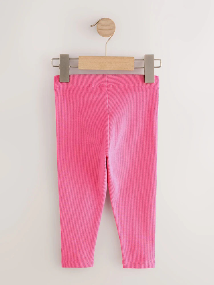 Rainbow Ribbed Leggings 5 Pack (3mths-7yrs) | Next US