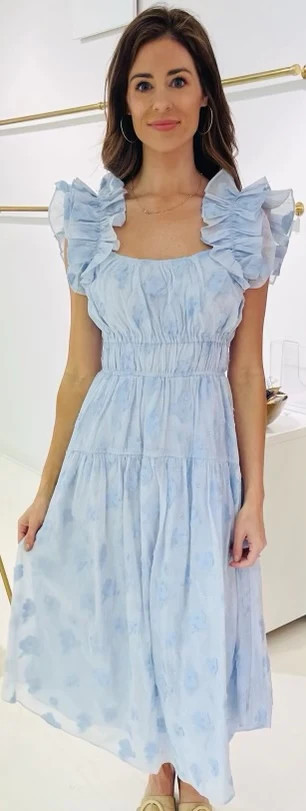 Remi Dress in Blue Floral | Minette