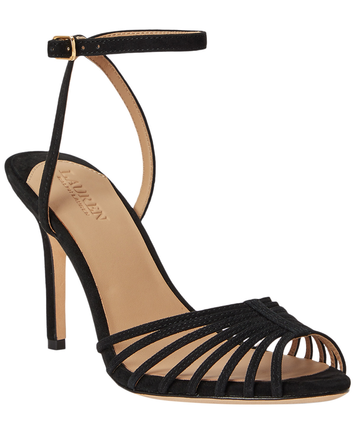 Lauren Ralph Lauren Women's Mckayla Stiletto Sandals - Black | Macy's