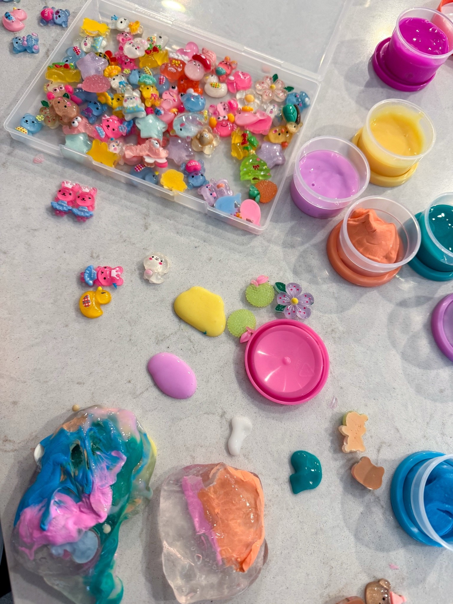 Sensory play has been SUCH an easy little win lately 💕✨ Colorful slime + a whole pile of tiny charms = instant entertainment for little hands. Berkley loves picking out her favorites, mixing them in, squishing everything together & making her own tiny creations 🥹

Such a fun screen-free activity for quiet play, rainy days, or when mama just needs everyone happily occupied for a minute 😂 Linking our slime + charm finds here! 💗

#SensoryPlay #KidsActivities #SlimePlay #ToddlerActivities #Amazon

#LTKKids #LTKmomlife #LTKSeasonal