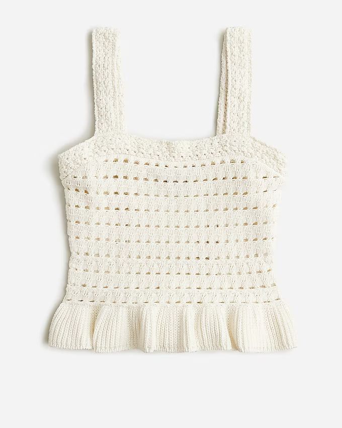 Scallop-hem sweater-tank | J.Crew US