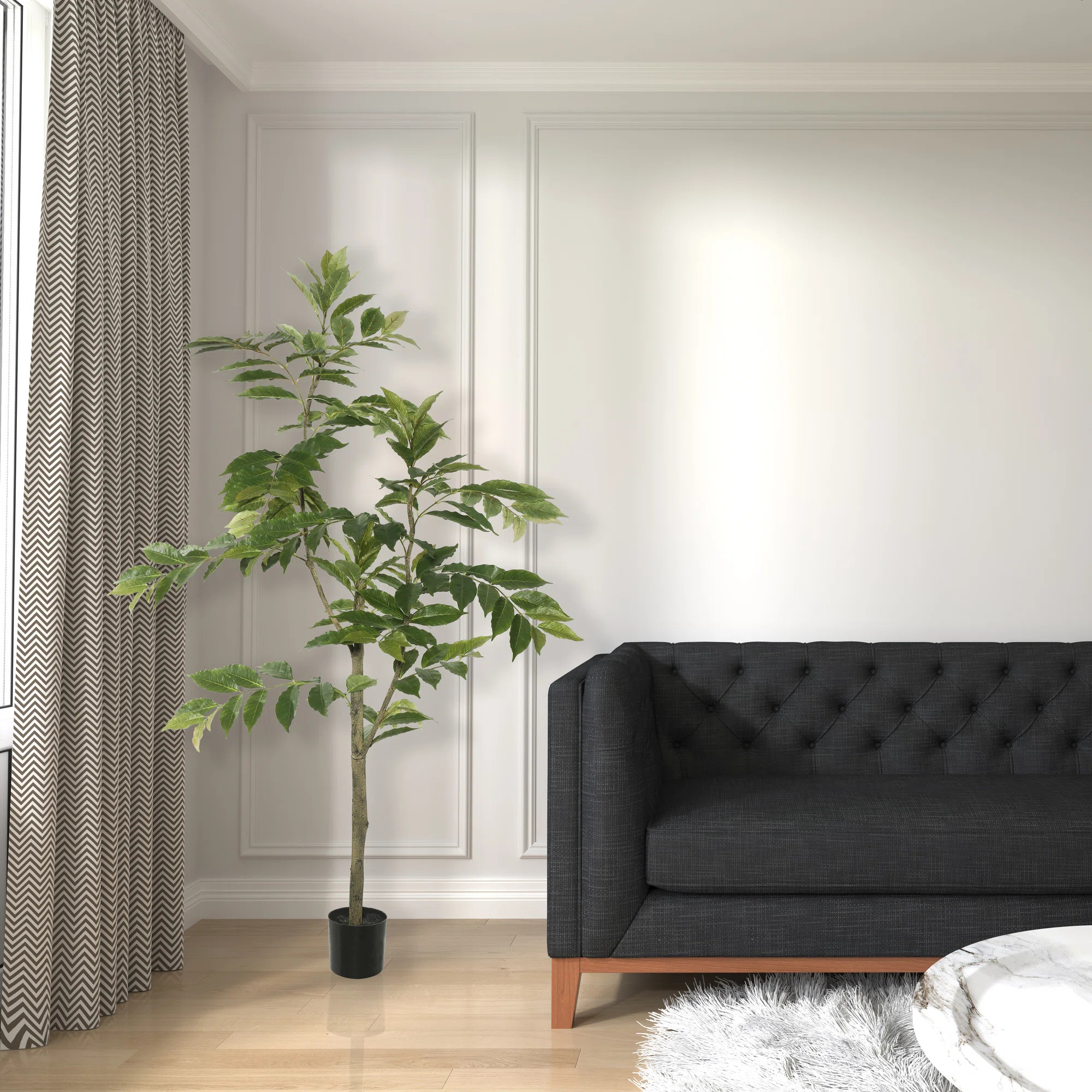 Potted Artificial Green Nandina Tree. | Wayfair North America