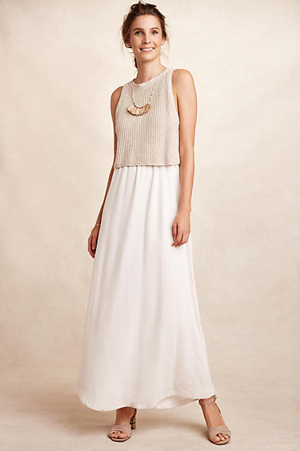 Layered Sandstone Maxi Dress | Anthropologie (US)