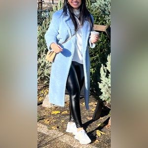 Baby blue teddy coat | Poshmark