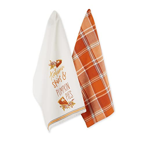 DII Decorative Thanksgiving Kitchen Towels Absorbent Cotton Fall Dish Towel Set, Dish Towel Set, 18x | Amazon (US)