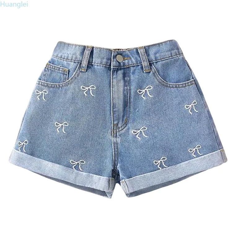 Huanglei Girls Summer Loose Personality Casual Thin Denim Shorts | Walmart (US)