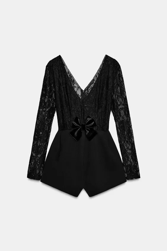 LACE COMBINATION JUMPSUIT | Zara US