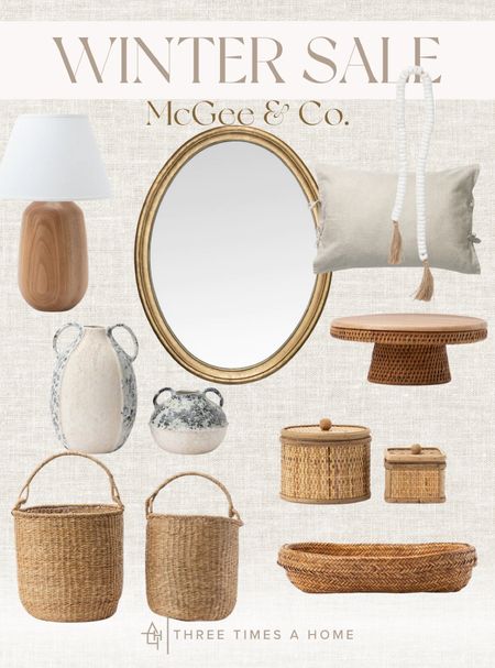 McGee & Co. Winter Sale. Loving these neutral organic modern finds to refresh the home in the new year. Great markdowns 

#LTKhome #LTKSeasonal #LTKsalealert
