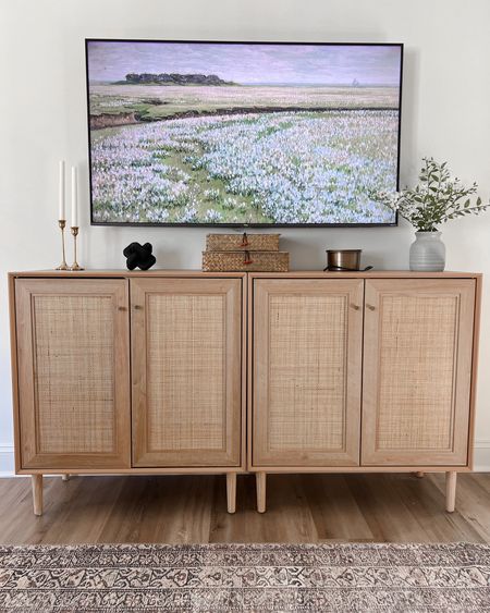 Tv console decor, tv console table, tv stand decor, tv cabinet, frame tv art, tv frame, living room tv stand, console table styling, wood console table, media console, media stand, media cabinet, decorative boxes, mantle styling, organic modern living room, (4/20)

#LTKstyletip #LTKhome