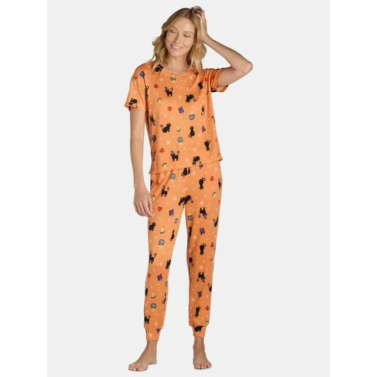 Way to Celebrate Women’s Halloween Pajama Set, Sizes XS-3X | Walmart (US)