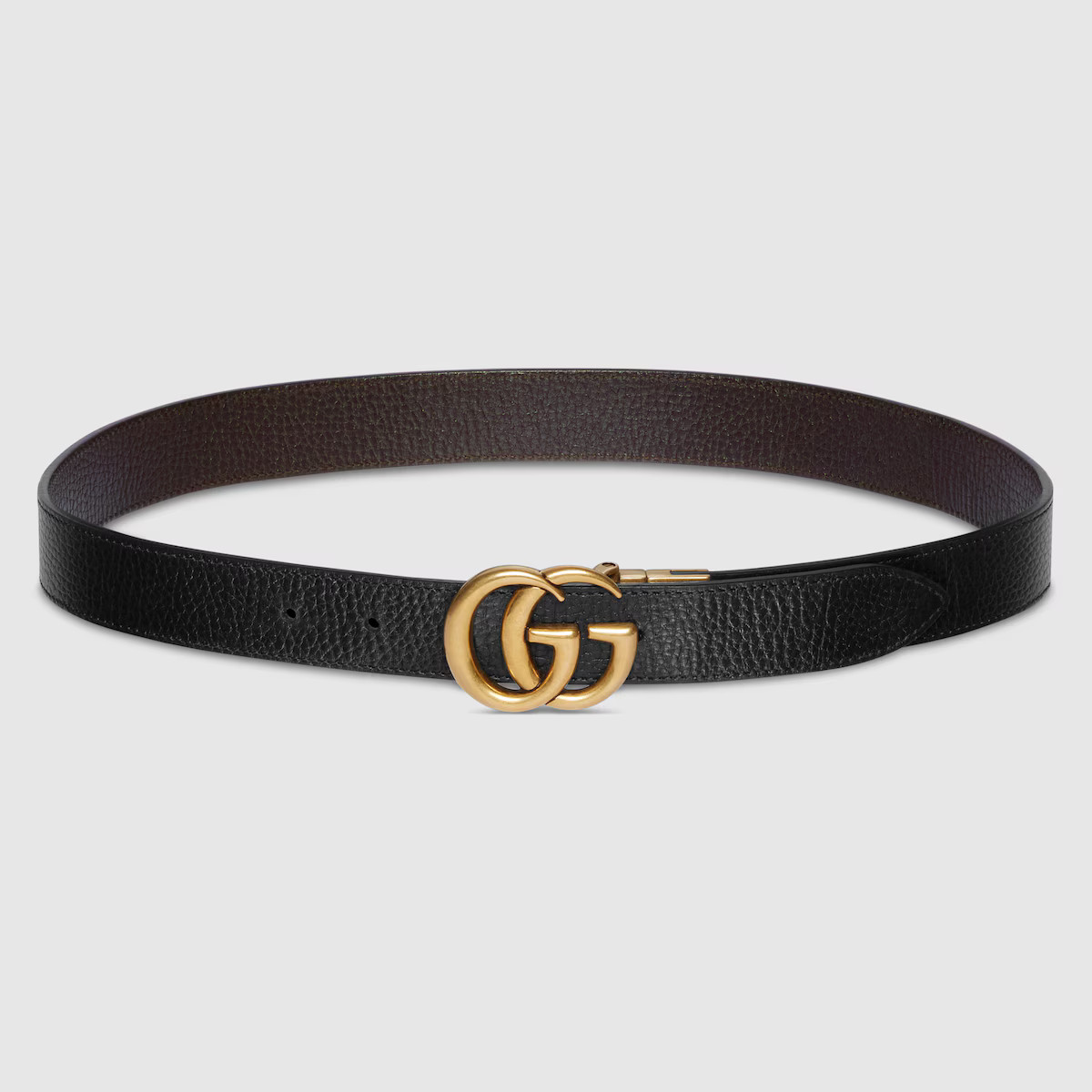 Gucci Reversible thin belt with Double G buckle | Gucci (US)