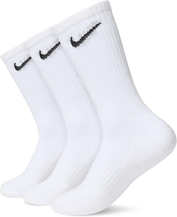 Nike Unisex Adult Everyday Cushioned Training Crew Socks (3 Pairs) | Amazon (US)