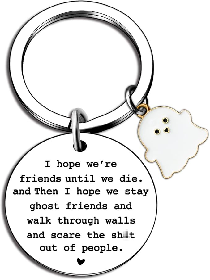 igvean Best Friend Keychains Long Distance Friendship Gifts for Women Friends Funny Birthday Gift... | Amazon (US)