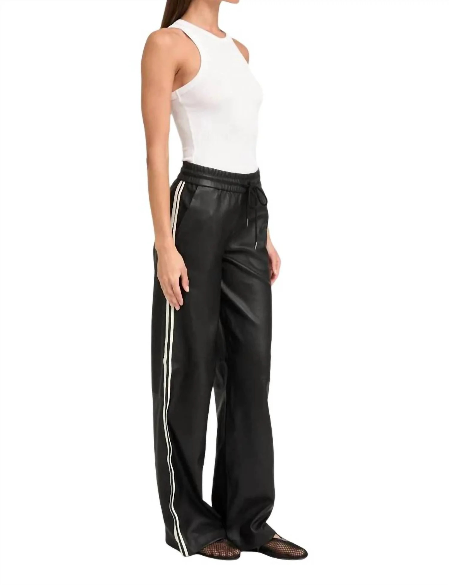 Baggy Athletic Sweatpants In Black | Shop Simon