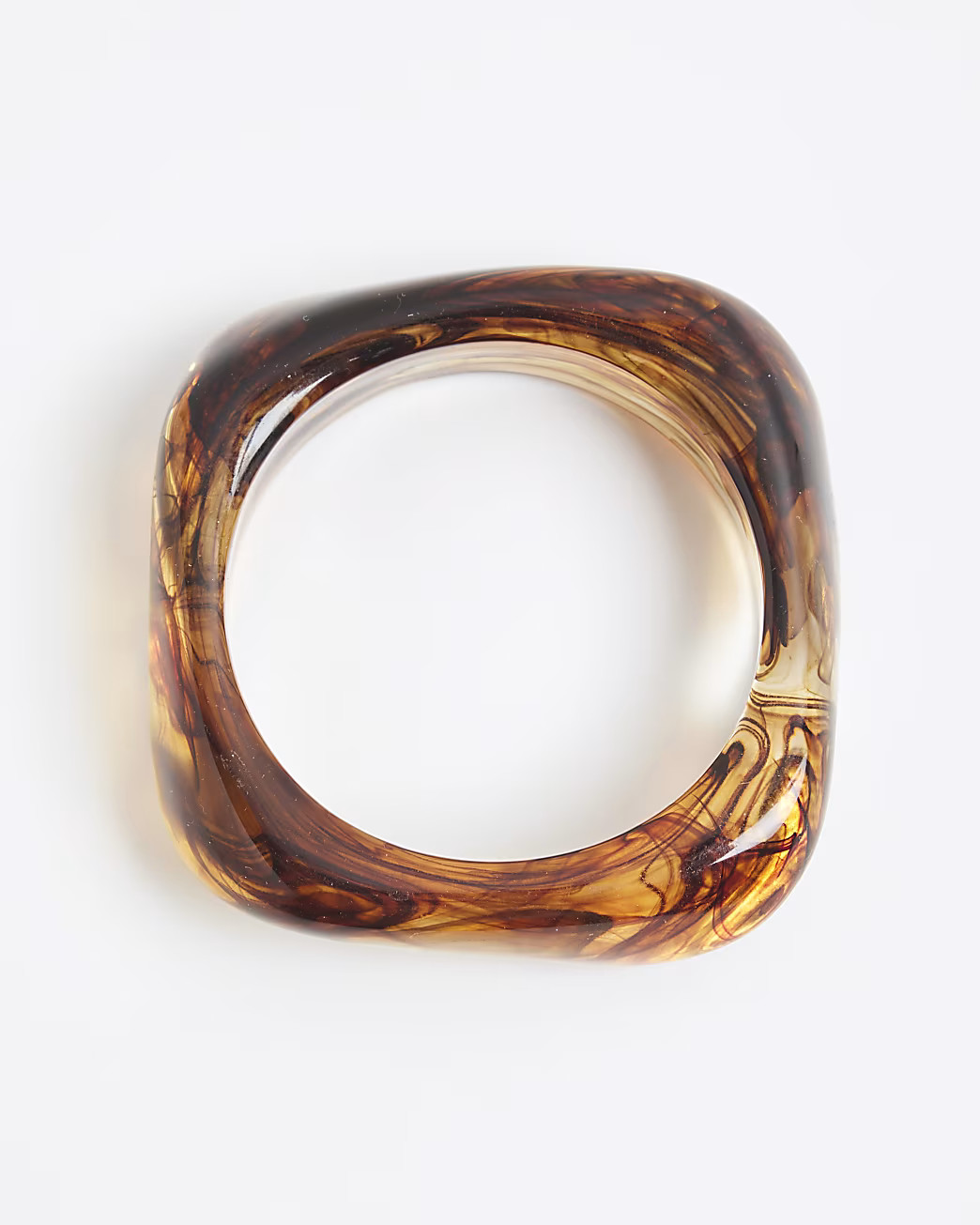 Brown Resin Bangle | River Island UK & IE