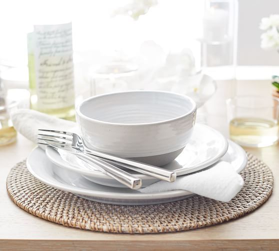 Tava Handwoven Rattan Round Placemat | Pottery Barn (US)