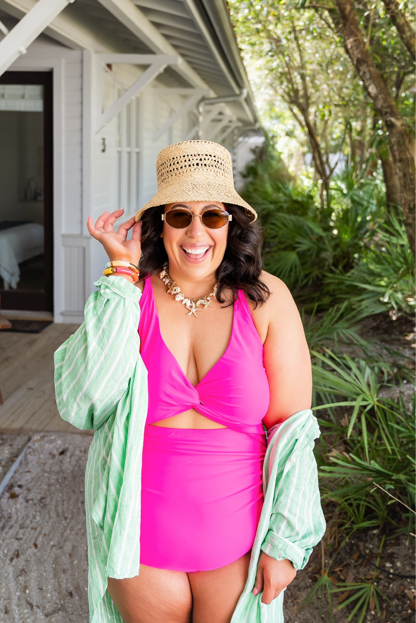 Midsize beach vacation outfit 💓

Amazon swimwear, coastal style, woven hat, one piece swimsuit, Amazon finds

#LTKstyletip #LTKswim #LTKmidsize