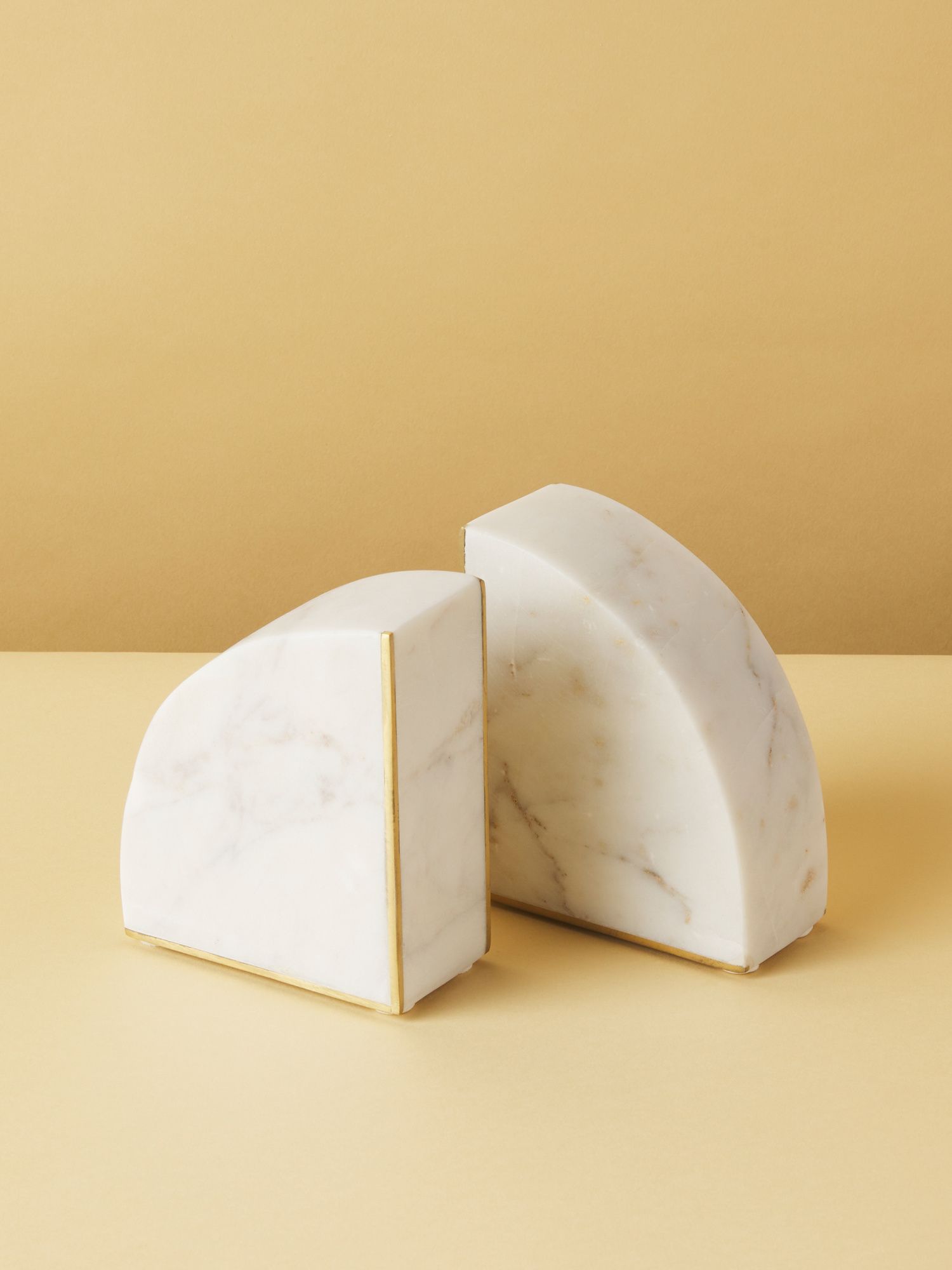 2pk 5in Marble Geometric Bookends | Decorative Objects | HomeGoods | HomeGoods