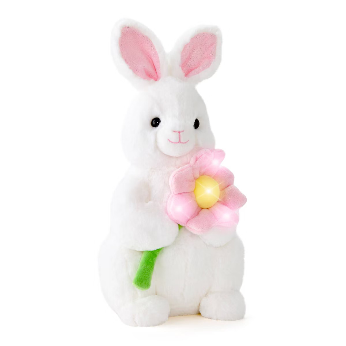 FAO Schwarz 12" Glow Brights Bunny with Flower Plush | Target