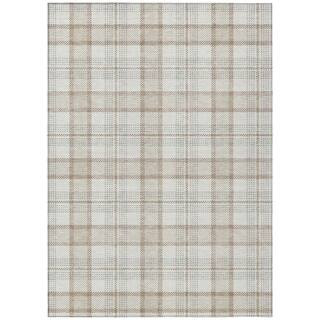 Chantille Machine Washable Indoor/Outdoor Abstract ACN1052 Linen 8 ft. x 10 ft. Area Rug | The Home Depot