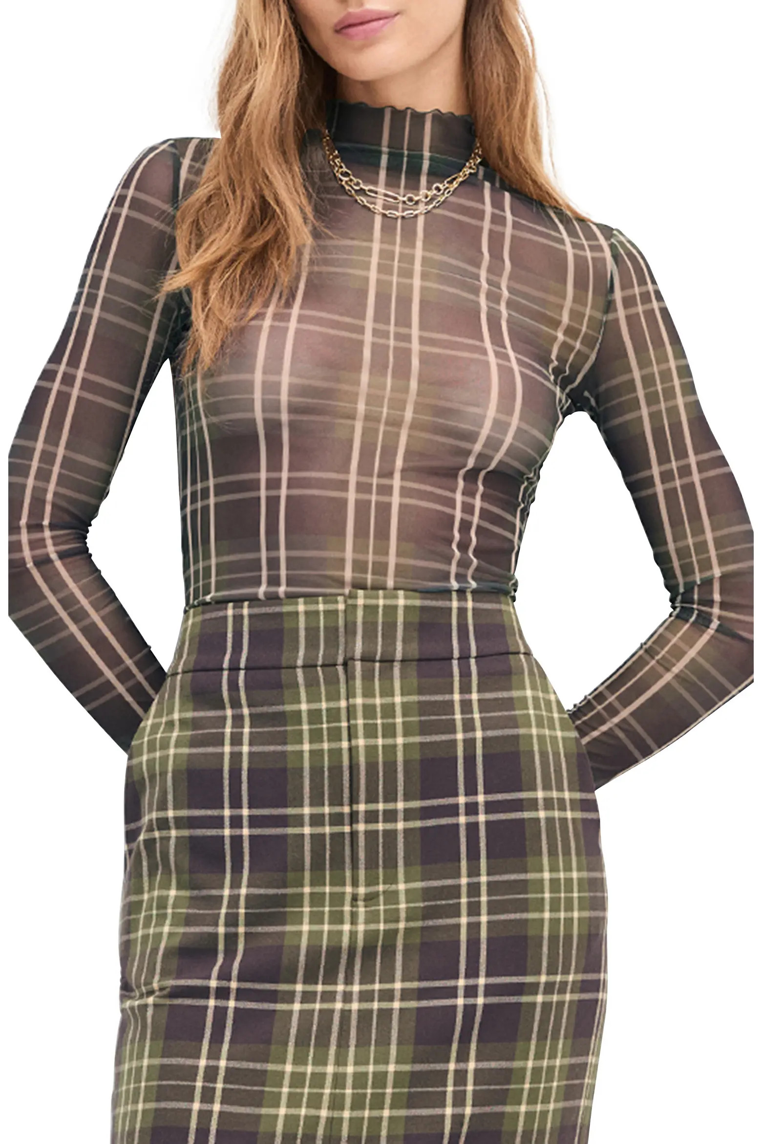The Sheer Fantasy Mock Neck Top (Women) | Nordstrom | Nordstrom