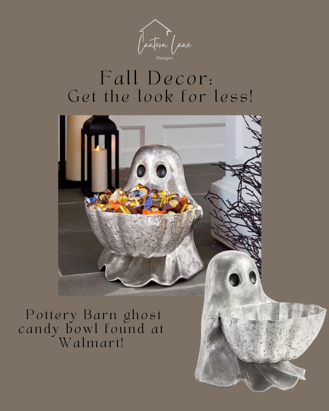 Pottery Barn ghost candy bowl found at Walmart! You won't believe the price! fall decor, halloween decor,  

 #LTKSeasonal #LTKHome #LTKStyleTip