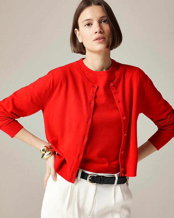 Featherweight cashmere cardigan | J. Crew US