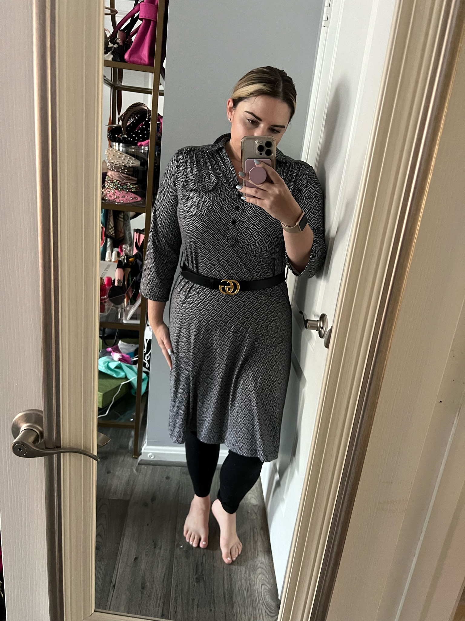 Work outfit 

Midsize outfit, office outfit, belted dress, black and white dress 

#LTKstyletip #LTKmidsize